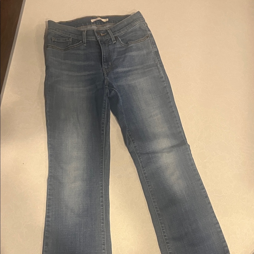 Signature by Levi Strauss Medium Blue Straight Leg Jeans